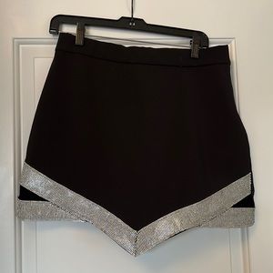 Zara Large Black Jewel Skirt With Slits